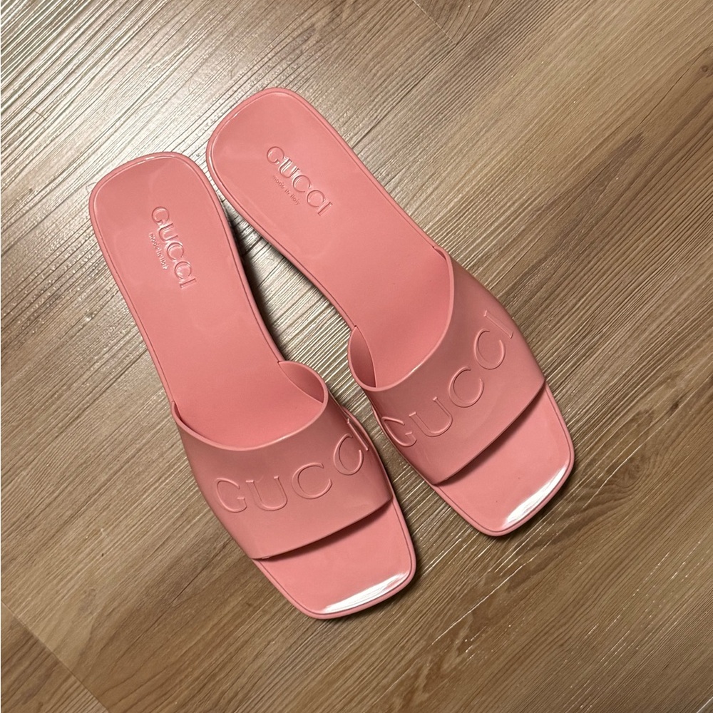 Gucci pink jelly platform heels for sale! Worn once